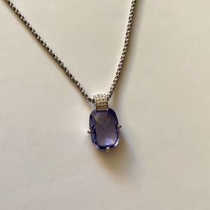 Purple Pendant Necklace, by Swarovski